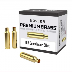 Nosler 44824   6.5 Creedmoor Rifle Brass 50 Per Box