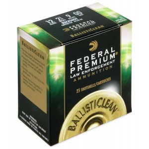Federal BC13200 BallistiClean  12 Gauge 2.75 9 Pellets 00 Buck Shot 25 Bx/ 10 Cs