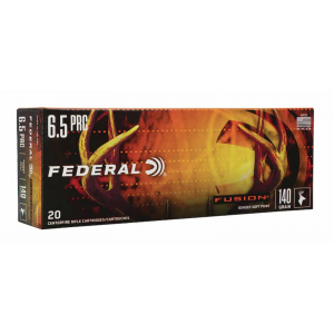Federal F65PRCFS1 Fusion 6.5 PRC 140 gr Soft Point (SP) 20 Bx/ 10 Cs