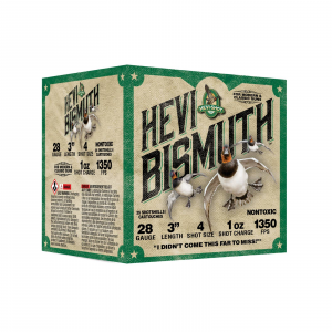 HEVI-Shot HS18434 HEVI-Bismuth 28 GA 3 Max Dram 1 oz #4 25rds