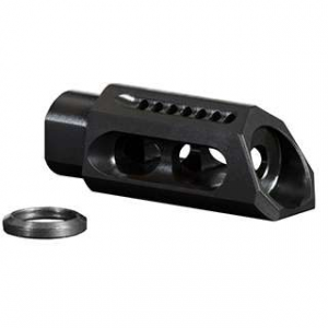 Yankee Hill 3085MBA Slant  30 Cal Muzzle Brake 5/8-24 tpi Black Steel