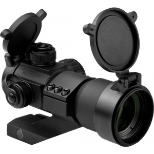 NCStar DRGB135 Tube Reflex Optic 1x 35mm Obj 3 MOA Illuminated Red/Green/Blue Black Anodized CR2032 Lithium (3)