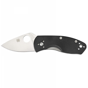 Spyderco C148GP Ambitious  2.25 8C13MoV Stainless Steel Clip Point G10 Black Handle Folding