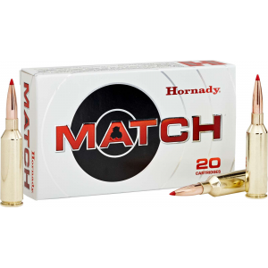 HORNADY 82180 Match 300 Win Mag 195 Gr Extremely Low Drag-match Rifle Ammunition 20 Rd Box