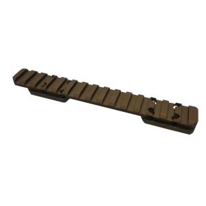 Talley PLMSB735 Picatinny Rail Smoked Bronze Cerakote Aluminum Compatible w/ Browning X-Bolt Long Action 20 MOA