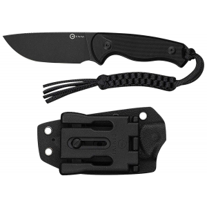 CIVIVI KNIFE TIMBERBARK 3.2 FIXED BLACK/BLACK G10 STNWASH