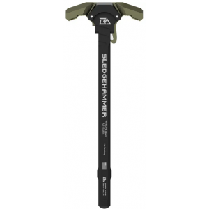 BREEK ARMS AR-15 SLEDGEHAMMER GAS BLOCKING CHARGING HANDLE - GREEN LEVER