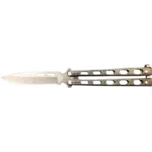 BEAR & SON BUTTERFLY KNIFE 2.38 GALAXY PWDR COAT SPR PNT