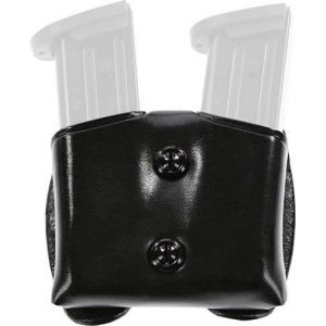 Galco CDM22B CDM  Double Mag Case 9mm Luger Taurus PT140 1.5 - 1.75 Belt Black Leather