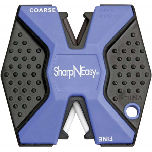 Accusharp 334CD SharpNEasy 2-Step Fine, Coarse Ceramic Stone Sharpener Plastic Handle Black/Blue 24 Pack