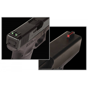 Truglo TG131G1 Brite-Site Fiber Optic Set Fits Glock 17/17L/19/22/23/24/26/27/33/34/35/38/39 Fiber Optic Red/Green Black Steel