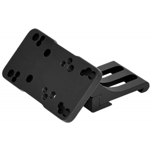 Warne 6110ML Red-Dot Riser 45 Degree Offset Reflex  Black Anodized Left Hand