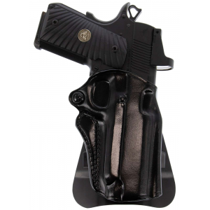 Galco SM2-266RB Speed Master 2.0 OWB Black Leather Paddle Fits Kimber/Springfield 1911 4, Colt/SW1911SC/Para USA 4 1/4 Right Hand