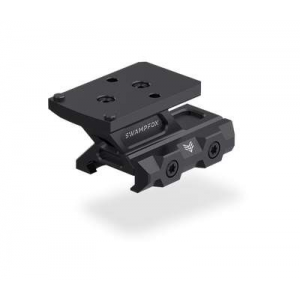 Swampfox Optics Rebel Riser Mount - Black | RMR Footprint | Adjustable Height | Fits 1913 Picatinny Rail