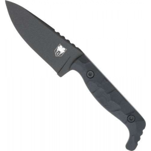 COBRATEC KINGPIN 4 FIXED BLD BLACK D2 STEEL W/KYDEX SHEATH