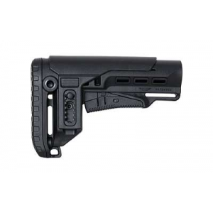 NCStar DLG-087-052 Tactical PCP52 Mil-Spec Stock Black Synthetic Collapsible with Adjustable Cheekpiece