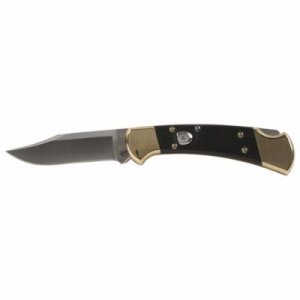 Buck Knives 112 Auto Folding Knife 3in 420HC Stainless Steel Crelicam Ebony Handle