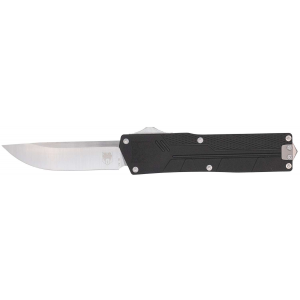 CobraTec Knives CTPRNEDGBLK Paragon  Sports South Exclusive OTF Plain Satin VG-10 SS Blade Black Textured