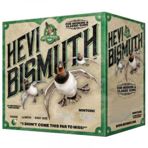 HEVISHOT 14706 Hevi-bismuth Waterfowl 12 Gauge 2.75 1 1/4 Oz 6 Shot 25 Bx/ 10 Cs