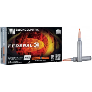 FEDERAL F7bctfs2 Backcountry 7mm Bc 175gr Tipped Fusion 20 Per Box/10 Case