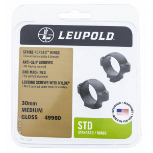 Leupold 49959 Standard Rings  Dovetail 30mm High Black Matte
