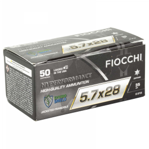 FIOCCHI Hyperformance Amo 5.7x28mm 35gr Non Toxic Jacket Frangible 50rd Box (10 Box Case)