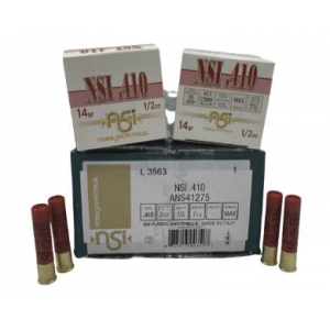 NOBELSPORT Nsi Hunting 410 Ga 1/2oz #7.5 2 1/2 Shotshell Ammunition 250rd Case 837913001524 7009932