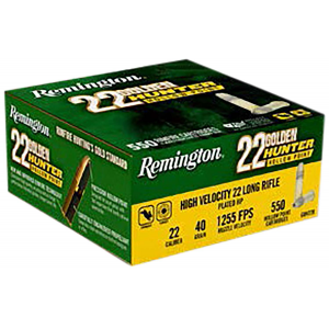 REM Golden Hunter 22lr 40gr Plated Hp /12