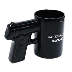 Caliber Gourmet CBG-M-1049 Caliber Gourmet Gun Mug Black Ceramic Pistol