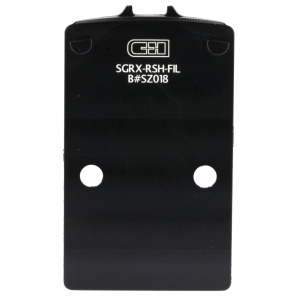 C&H PRECISION ADAPTER PLATE Sig P320X (X-FIVE, X-COMPACT, X-CARRY) with RXP ROMEO1 Pro Slide Cut to Trijicon RMR/SRO, Holosun