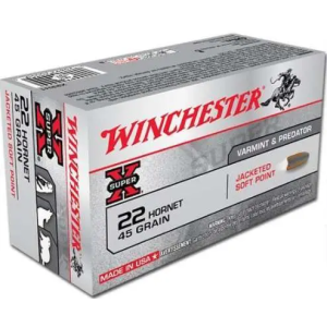 Winchester Ammo X22H1 Super-X  22 Hornet 45 gr Soft Point (SP) 50 Bx/ 10 Cs