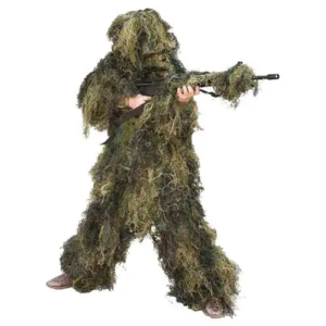 RED ROCK 5 PIECE GHILLIE SUIT WOODLAND YOUTH LARGE