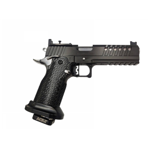 Masterpiece Arms DS9 Hybrid Black  Stainless 9mm 5 Barrel 2 Magazines Black Trigger Shoe Trijicon Optics Ready Pistol