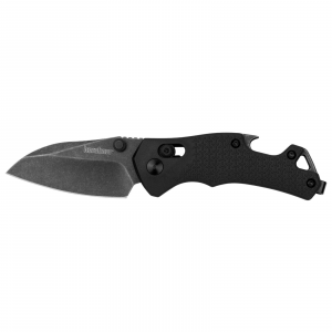 Kershaw 8337 Craze  EDC 2.35 Folding Reverse Tanto Plain Blackwash 8Cr13MoV SS Blade, Black Textured GFN Handle