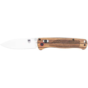 Cobratec Knives CobraTec Knives CTZWDBLDNS Bar Lock  3 Folding Plain Satin D2 Steel Blade, 4.25 Zebrawood Handle - $29.26 at BattleHawk Armory