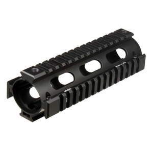 UTG Pro MTU001 Pro Quad Rail Carbine AR-15 Black Hardcoat Anodized Aluminum Picatinny
