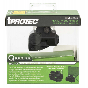 iProtect 6117 Q-Series SC-G Green Laser 5mW Any Railed Handgun 532 nm Wavelength Black