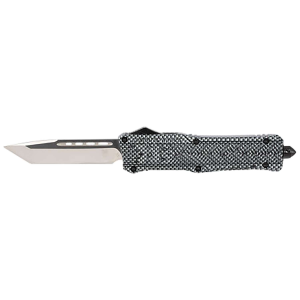 Cobra Tec Knives LCFCTK1LTNS CTK-1 Large 3.75 Tanto Plain D2 Steel Carbon Fiber Aluminum Handle OTF