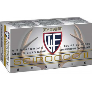 Fiocchi 65MSCA Extrema  6.5 Creedmoor 130 gr Swift Scirocco II Boat Tail Spitzer 20 Bx/ 10 Cs
