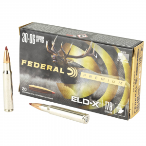 Federal P3006ELDX1 30-06 Springfield 178 Gr Extremely Low Drag-eXpanding (ELD-X) 20rds
