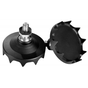 Warne 7951M Skyline Claw Feet  Black Aluminum/Steel