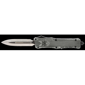 Cobra Tec Knives LSWCTK1LFAGNS CTK-1 Large 3.75 Dagger Plain D2 Steel Stonewashed Aluminum Handle OTF