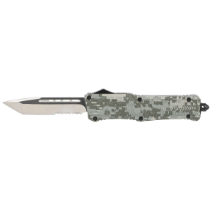 Cobra Tec Knives LADCCTK1LTS CTK-1 Large 3.75 Tanto Part Serrated D2 Steel Army DigiCamo Aluminum Handle OTF