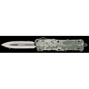 Cobra Tec Knives LADCCTK1DAGNS CTK-1 Dagger 3.75 Dagger Plain D2 Steel Army DigiCamo Aluminum Handle OTF