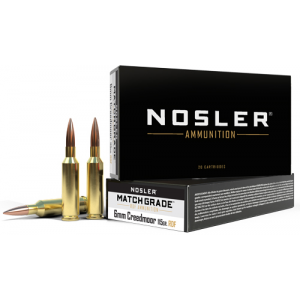 NOSLER Ammo 6mm Creedmoor 115gr Match Rdf Hpbt 20rd Box