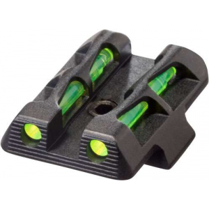 Hiviz GLLW11 LiteWave Fits Glock 42/43 Green Rear Black