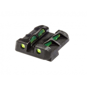 Hiviz GLLW15 LiteWave   Fits Glock 9/40/357 (Not 42/43) Fiber Optic Green Rear Black