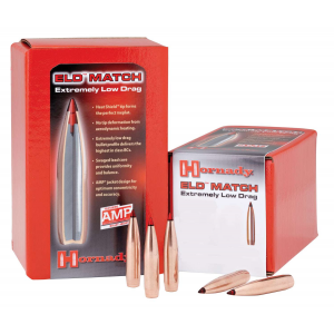 Hornady 30731 ELD Match  30 Cal .308 208 gr Extremely Low Drag-Match 100 Per Box