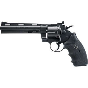 Umarex Colt Air Guns 2254040 Colt Python BB Gun Revolver CO2 177 BB 10rd Black Frame Black Polymer Grip
