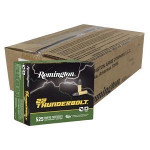 REMINGTON THUNDERBOLT 22LR 40GR HV RN AMMUNITION 6300 rd Case - Remington
